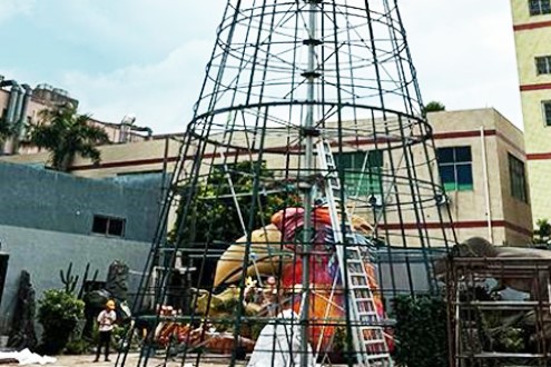 Constructing the iron frame Constructing the iron frame