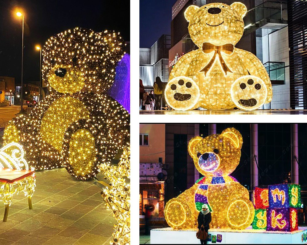 Giant Outdoor Christmas Decorations Large Led Bear Giant Outdoor Christmas Decorations Large Led Bear